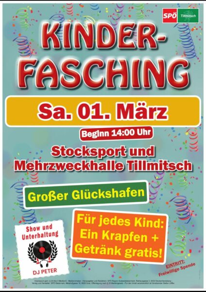 2025.01.15 Kinderfasching 2025 SPÖ Tillmitsch